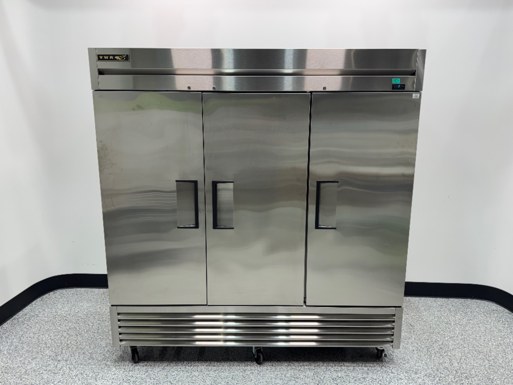 Image of True Three Door Stainless Steel Refrigerator